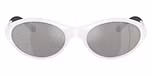 Shiny White / Grey Mirror Silver
