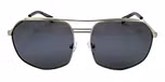 Matt silver / Polarized Grey color UV400 protection lenses