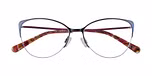 Capri blue & Burgundy tort