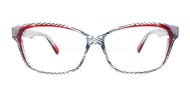 Savannah - 2500 - Clear/Black/Red Pattern