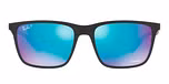 MATTE BLACK / black / green mirror blue polarized