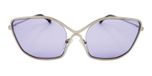 Matt silver / Light purple color UV400 protection lenses