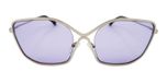 Matt silver / Light purple color UV400 protection lenses