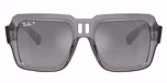 Transparent Grey / Silver / grey polarized