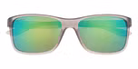 Matte Grey Crystal with Polarized Green Mirror Lenses