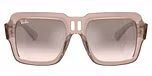 Transparent Light Brown / Silver / brown