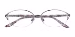 Shiny lilac with purple patterned acetate 
temple
