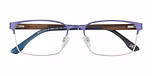Matte Blue / Silver / 
Wood / Rich Blue / Matte Blue
 Temple