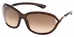 TRANSPARENT DARK BROWN / ROSE GOLD METAL / GRADIENT BROWN LENSES