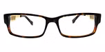 Dark brown tortoise / Matt gold