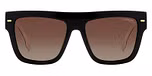 BLACK WHITE (BROWN SHADED POLARIZED)