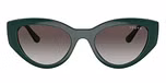 Full Dark Green / Green / Grey Gradient Black