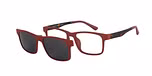Maroon with Grey Clip-on