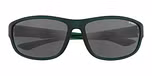 Matte Green Crystal with Polarized Solid Smoke Lenses