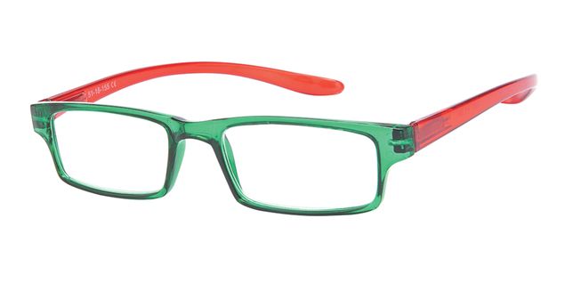 Reading Glasses R9 - F: Green / Red