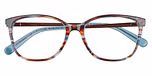  Gloss brown / blue horn & Bronze /
 light blue