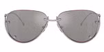 Shiny silver / Mirror grey