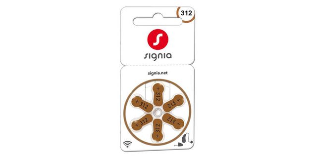 Signia - Size 312 Hearing Aid Batteries