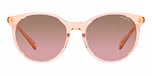 Transparent Peach / Violet Gradient Brown