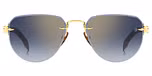 GOLD BLACK_ (BLUE SHADED GOLD MIRROR)