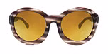 Crystal purple line pattern / Mirror effect grey color UV400 protection lenses