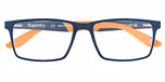 navy / orange