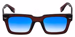 SHINY TRANSP.BORDEAUX RED / BLUE GRADIENT BLUE