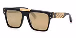 SHINY BLACK/BROWN/MIRROR GOLD