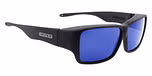 Matte Black Blue Mirror