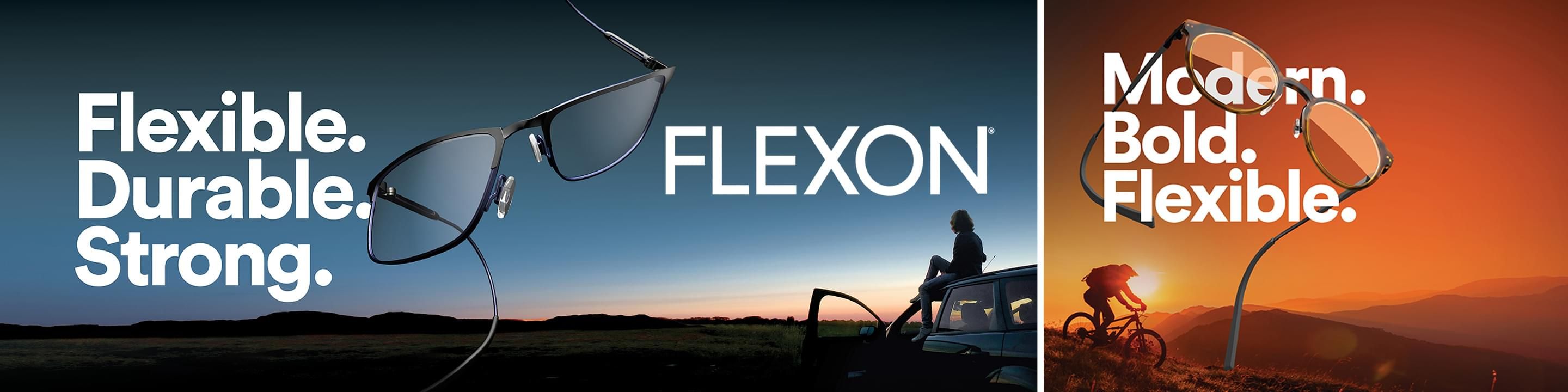 Flexon designer sunglassess desktop banner
