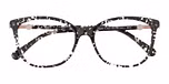 Gloss crystal & black patterned front 
& temples