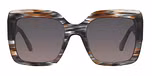 Brown, Gray, Transparent / Purple Polarised lenses