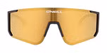 Matte Black with Gold Mirror Lenses