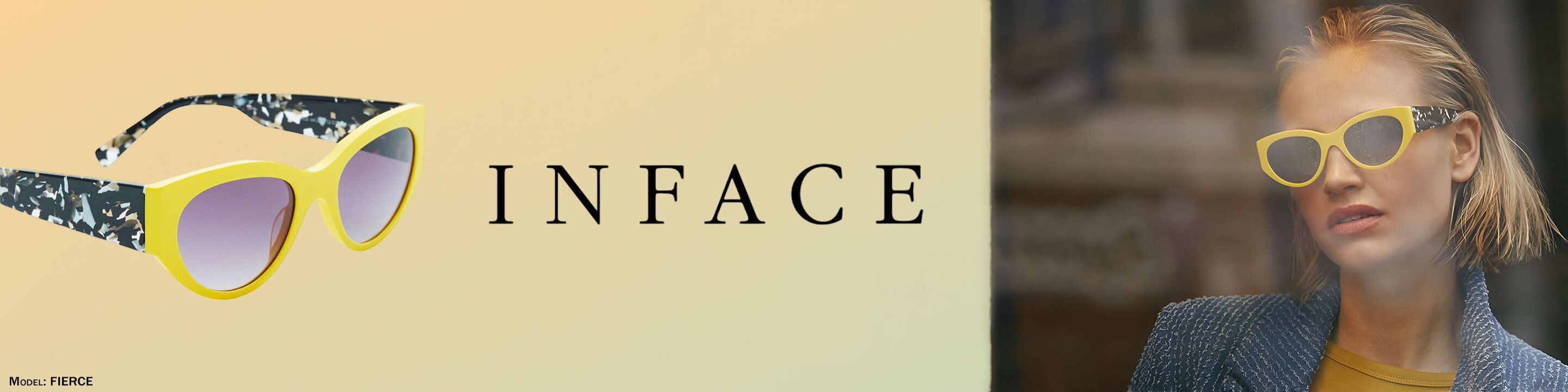 Inface in Love designer sunglassess desktop banner