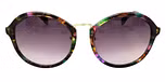 Green tortoise / Gradient grey color UV400 protection lenses
