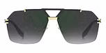 GOLD BLACK 2 / GREY SHADED GREEN MIRROR