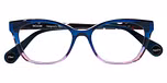 GRADIENT BLUE ON RED TO PURPLE