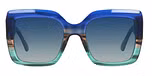 Blue, Green / Blue Polarised lenses