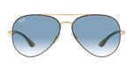 BLACK ON ARISTA / black / clear gradient blue