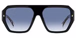 BLACK PATTERN WHITE (DARK BLUE SHADED / GRADIENT)