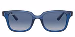 TRANSPARENT BLUE / blue / light grey gradient dark blue
