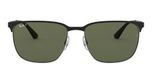 SILVER TOP SHINY BLACK / black / dark green polarized