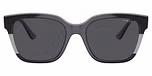 Black/Transparent Grey Glitter / Dark Grey
