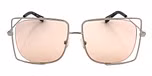 Silver / Light orange color UV400 protection lenses
