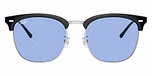 Black On Silver / Blue