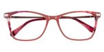 Gloss vintage pink with Burgundy horn laminations / Rose gold / bio-acetate