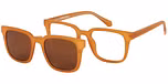 Brown with Brown Clip-on