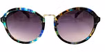 Blue tortoise / Gradient grey color UV400 protection lenses