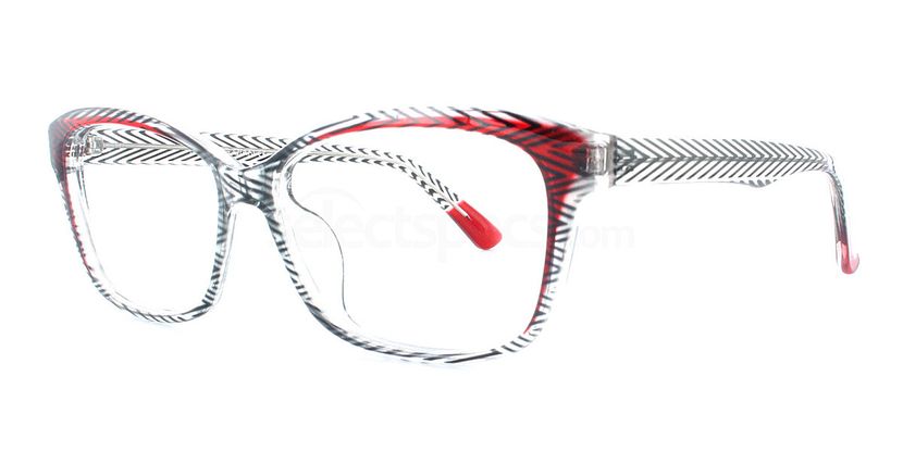 Savannah 2500 - Clear/Black/Red Pattern