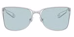 Matte silver / Light blue